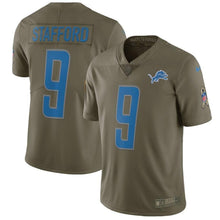 Load image into Gallery viewer, Matthew Stafford Detroit Lions Nike Salute To Service Limited Jersey - Olive