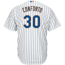 Load image into Gallery viewer, Michael Conforto New York Mets Majestic Alternate Official Cool Base Replica Player Jersey - Royal/White
