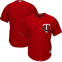 Load image into Gallery viewer, Minnesota Twins Majestic Official Cool Base Jersey - Scarlet