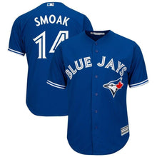 Load image into Gallery viewer, Justin Smoak Toronto Blue Jays Majestic Alternate Cool Base Replica Player Jersey - Royal