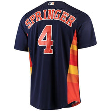 Load image into Gallery viewer, George Springer Houston Astros Majestic Official Cool Base Player Jersey - Navy
