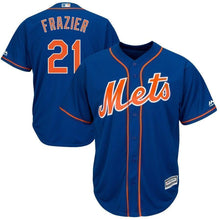 Load image into Gallery viewer, Todd Frazier New York Mets Majestic Official Cool Base Player Jersey – White/Royal