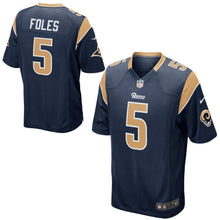 Load image into Gallery viewer, Nick Foles Los Angeles Rams Nike Game Jersey - Navy