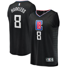 Load image into Gallery viewer, Maurice Harkless LA Clippers Fanatics Branded Fast Break Replica Player Jersey Black - Statement Edition