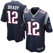 Load image into Gallery viewer, Tom Brady New England Patriots Nike Game Jersey - Navy Blue