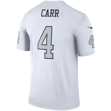 Load image into Gallery viewer, Derek Carr Oakland Raiders Nike Color Rush Legend Jersey - White