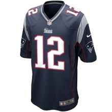Load image into Gallery viewer, Tom Brady New England Patriots Nike Game Jersey - Navy Blue