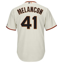 Load image into Gallery viewer, Mark Melancon San Francisco Giants Majestic Cool Base Alternate Player Jersey - Cream