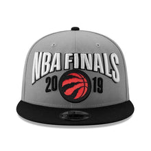 Load image into Gallery viewer, Men's Toronto Raptors New Era Graphite/Black 2019 Eastern Conference Champions Locker Room 9FIFTY Adjustable Hat