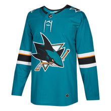 Load image into Gallery viewer, San Jose Sharks adidas Home Blank Jersey - Teal