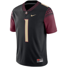 Load image into Gallery viewer, Florida State Seminoles Nike Team Game Football Jersey - Black