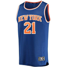 Load image into Gallery viewer, Damyean Dotson New York Knicks Fanatics Branded Fast Break Road Player Jersey Royal - Icon Edition