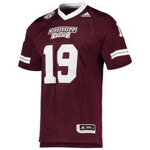 Load image into Gallery viewer, Mississippi State Bulldogs adidas Team Premier Football Jersey - Maroon