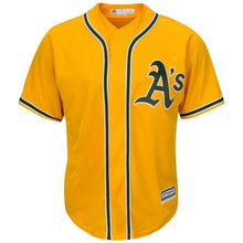 Load image into Gallery viewer, Oakland Athletics Majestic Official Cool Base Team Jersey - Gold