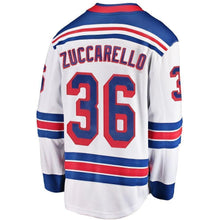 Load image into Gallery viewer, Mats Zuccarello New York Rangers Fanatics Branded Breakaway Player Jersey - White