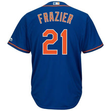 Load image into Gallery viewer, Todd Frazier New York Mets Majestic Official Cool Base Player Jersey – White/Royal