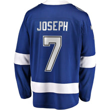 Load image into Gallery viewer, Mathieu Joseph Tampa Bay Lightning Fanatics Branded Home Breakaway Player Jersey - Blue