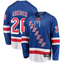 Load image into Gallery viewer, Chris Kreider New York Rangers Fanatics Branded Home Breakaway Player Jersey - Blue