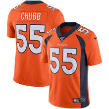 Load image into Gallery viewer, Bradley Chubb Denver Broncos Nike NFL 100 Vapor Limited Jersey - Orange