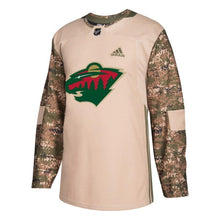 Load image into Gallery viewer, Minnesota Wild adidas Veterans Day Practice Jersey - Camo