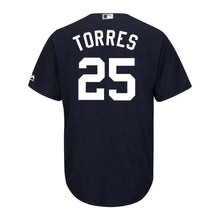 Load image into Gallery viewer, Gleyber Torres New York Yankees Majestic Alternate Official Cool Base Jersey - Navy