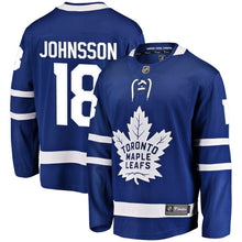 Load image into Gallery viewer, Andreas Johnsson Toronto Maple Leafs Fanatics Branded Home Breakaway Player Jersey - Blue