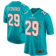 Load image into Gallery viewer, Minkah Fitzpatrick Miami Dolphins Nike Game Jersey - Aqua