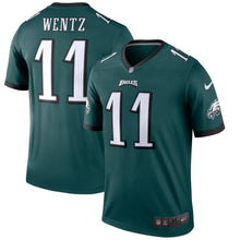 Load image into Gallery viewer, Carson Wentz Philadelphia Eagles Nike Legend Jersey - Green