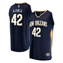 Load image into Gallery viewer, Alexis Ajinca New Orleans Pelicans Fanatics Branded Fast Break Player Jersey - Icon Edition - Navy