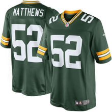 Load image into Gallery viewer, Clay Matthews Green Bay Packers Nike Team Color Limited Jersey - Green