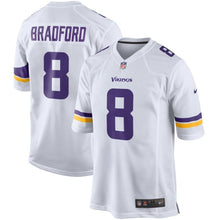 Load image into Gallery viewer, Sam Bradford Minnesota Vikings Nike Game Jersey - White