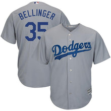Load image into Gallery viewer, Cody Bellinger Los Angeles Dodgers Majestic Cool Base Player Replica Jersey - Gray