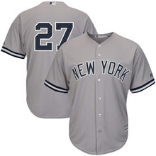 Load image into Gallery viewer, Giancarlo Stanton New York Yankees Majestic Cool Base Player Replica Jersey - Gray