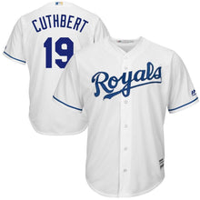 Load image into Gallery viewer, Cheslor Cuthbert Kansas City Royals Majestic Home Cool Base Player Jersey - White