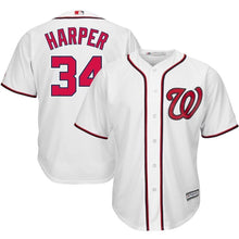 Load image into Gallery viewer, Bryce Harper Washington Nationals Majestic Cool Base Player Jersey - White