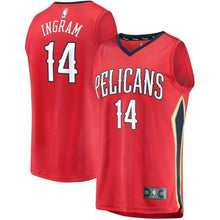 Load image into Gallery viewer, Brandon Ingram New Orleans Pelicans Fanatics Branded Fast Break Jersey Red - Statement Edition