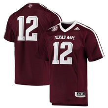 Load image into Gallery viewer, Texas A&amp;M Aggies adidas Team Premier Football Jersey - Maroon