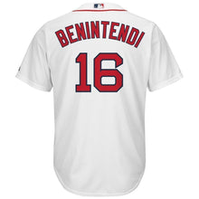 Load image into Gallery viewer, Andrew Benintendi Boston Red Sox Majestic Home Official Cool Base Player Jersey - White
