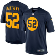 Load image into Gallery viewer, Clay Matthews Green Bay Packers Nike Throwback Limited Jersey - Navy Blue