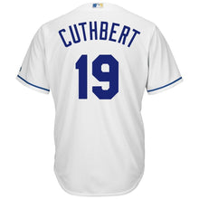Load image into Gallery viewer, Cheslor Cuthbert Kansas City Royals Majestic Home Cool Base Player Jersey - White