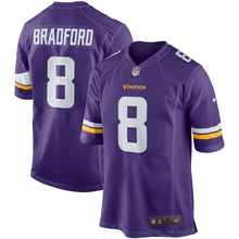 Load image into Gallery viewer, Sam Bradford Minnesota Vikings Nike Game Jersey - Purple