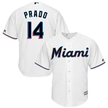 Load image into Gallery viewer, Martin Prado Miami Marlins Majestic Home 2019 Cool Base Player Jersey - White