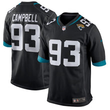 Load image into Gallery viewer, Calais Campbell Jacksonville Jaguars Nike New 2018 Game Jersey - Black