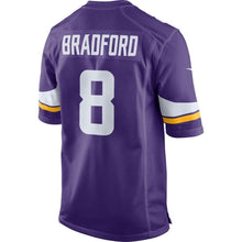 Load image into Gallery viewer, Sam Bradford Minnesota Vikings Nike Game Jersey - Purple