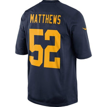 Load image into Gallery viewer, Clay Matthews Green Bay Packers Nike Throwback Limited Jersey - Navy Blue