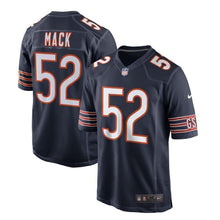Load image into Gallery viewer, Khalil Mack Chicago Bears Nike Game Jersey - Navy