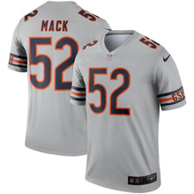 Load image into Gallery viewer, Khalil Mack Chicago Bears Nike Inverted Legend Jersey - Silver