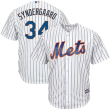 Load image into Gallery viewer, Noah Syndergaard New York Mets Majestic Home Big &amp; Tall Cool Base Player Jersey - White/Royal