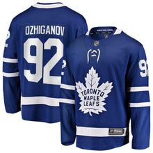 Load image into Gallery viewer, Igor Ozhiganov Toronto Maple Leafs Fanatics Branded Home Breakaway Player Jersey - Blue