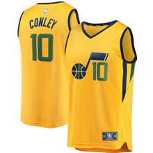 Load image into Gallery viewer, Mike Conley Utah Jazz Fanatics Branded Gold Fast Break Jersey - Statement Edition